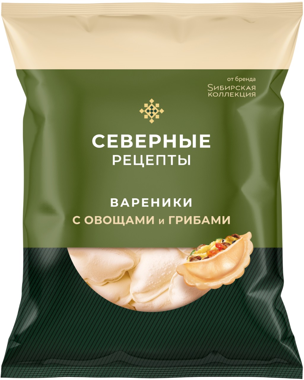 Вареники 'Северные рецепты' картофель/овощи/грибы 500г, Сибирская коллекция