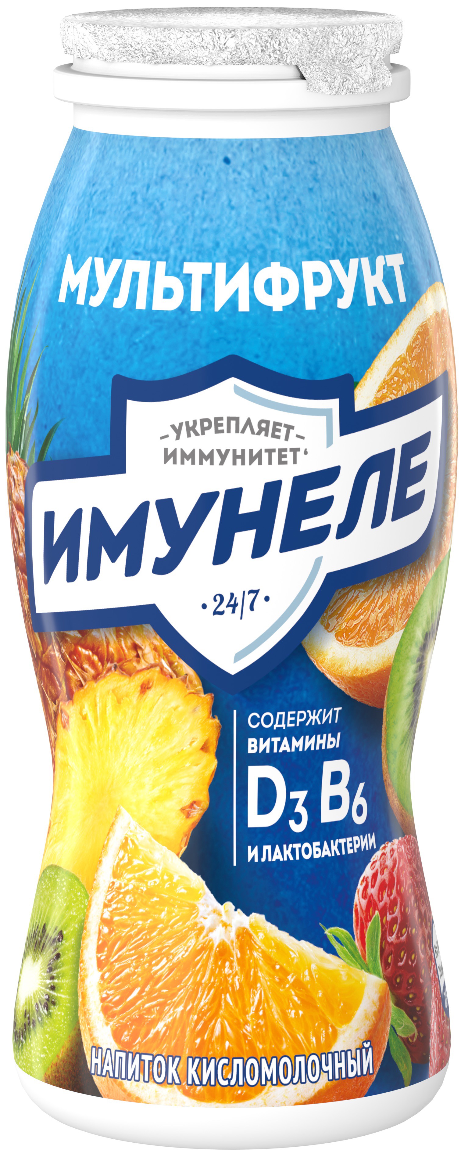 Напиток к/м 'Имунеле' мультифрукт 1,2% 100г БЗМЖ