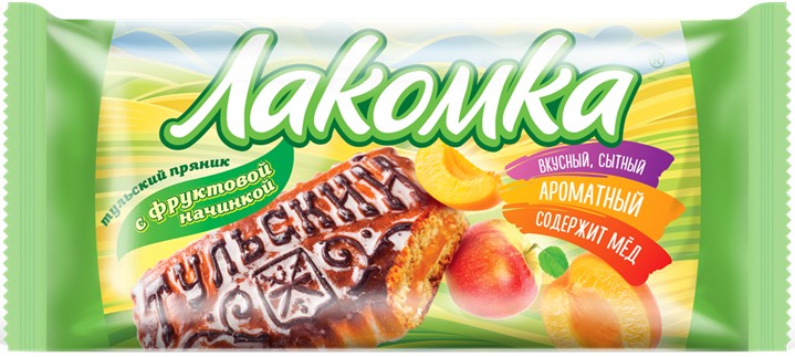 Пряник тульский 'Лакомка' с фруктовой начинкой 130г