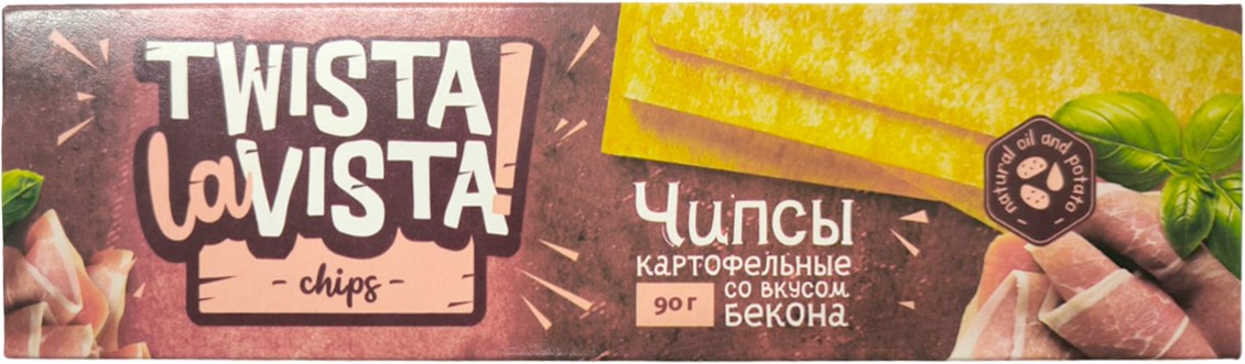 Чипсы 'Твиста ла Виста' со вкусом бекона 90г