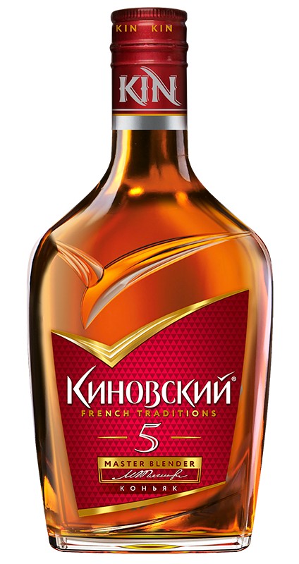 Коньяк 'Киновский' пятилетний 40% фл 0,25л, Россия