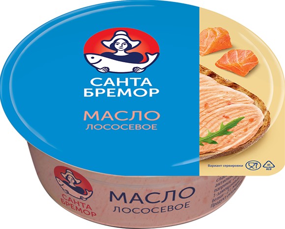 Масло лососевое 'Санта Бремор' 100г, Беларусь