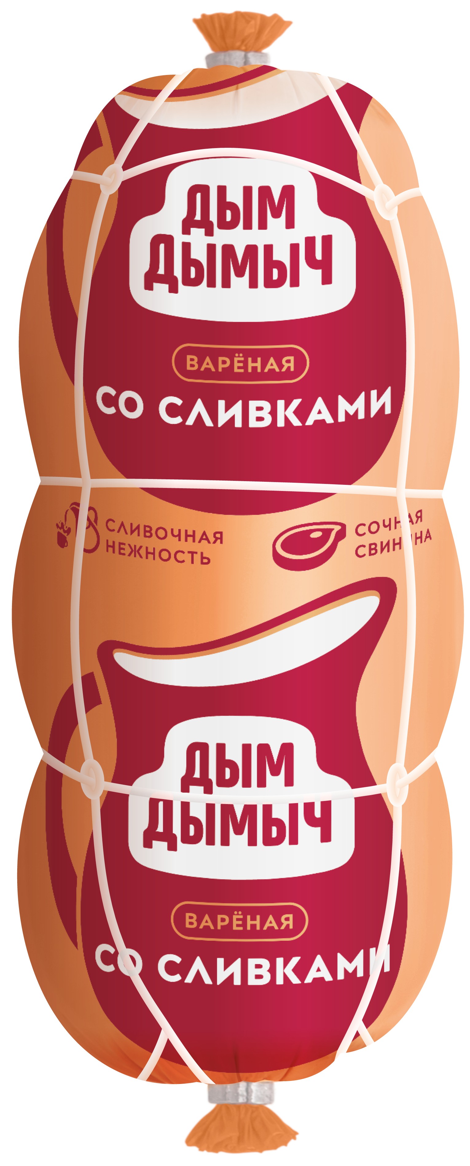 Колбаса вар. 'Со сливками' 400г, Дым Дымыч