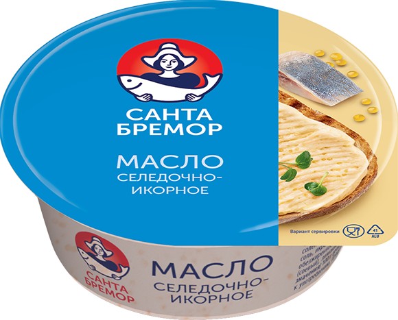 Масло икорно-селедочное 'Санта Бремор' 100г, Беларусь
