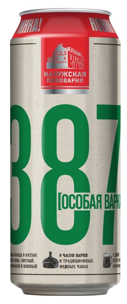 Пиво '387' св. паст. 6,8% ж/б 0,45л