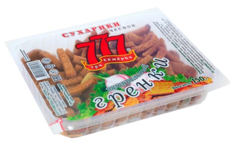 Гренки '777' чеснок 150г