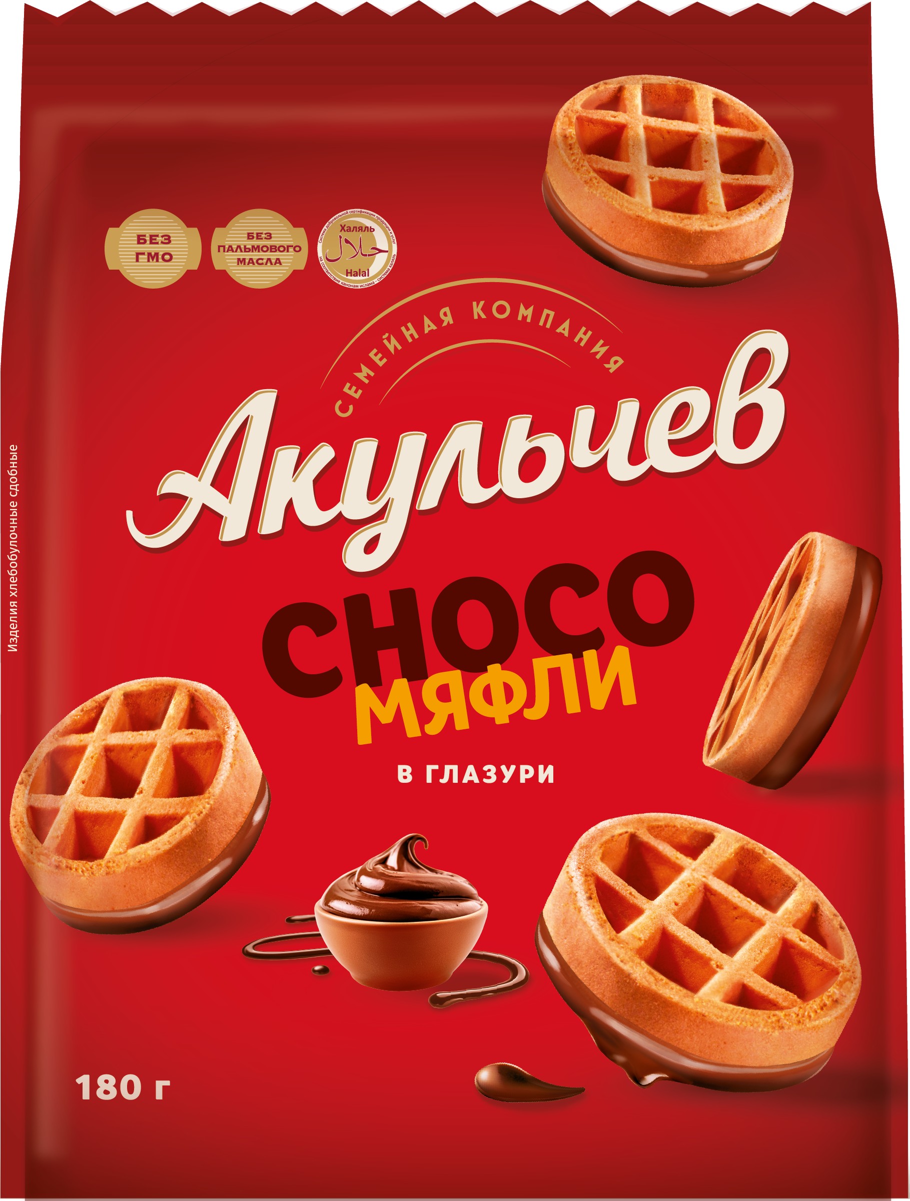 Изд. сдобные 'Чоко-Мяфли' в глаз. 180г, Акульчев