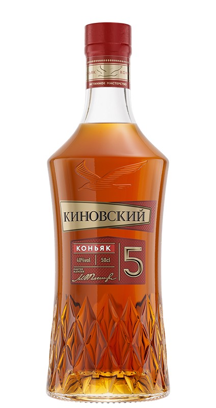 Коньяк 'Киновский' пятилетний 40% 0,5л, Россия