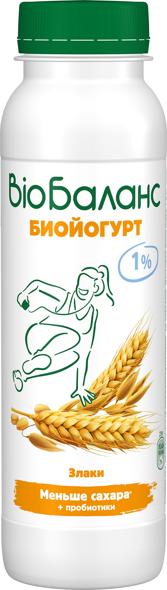 Биойогурт 'Био-Баланс' пит. злаки 1% 270г БЗМЖ