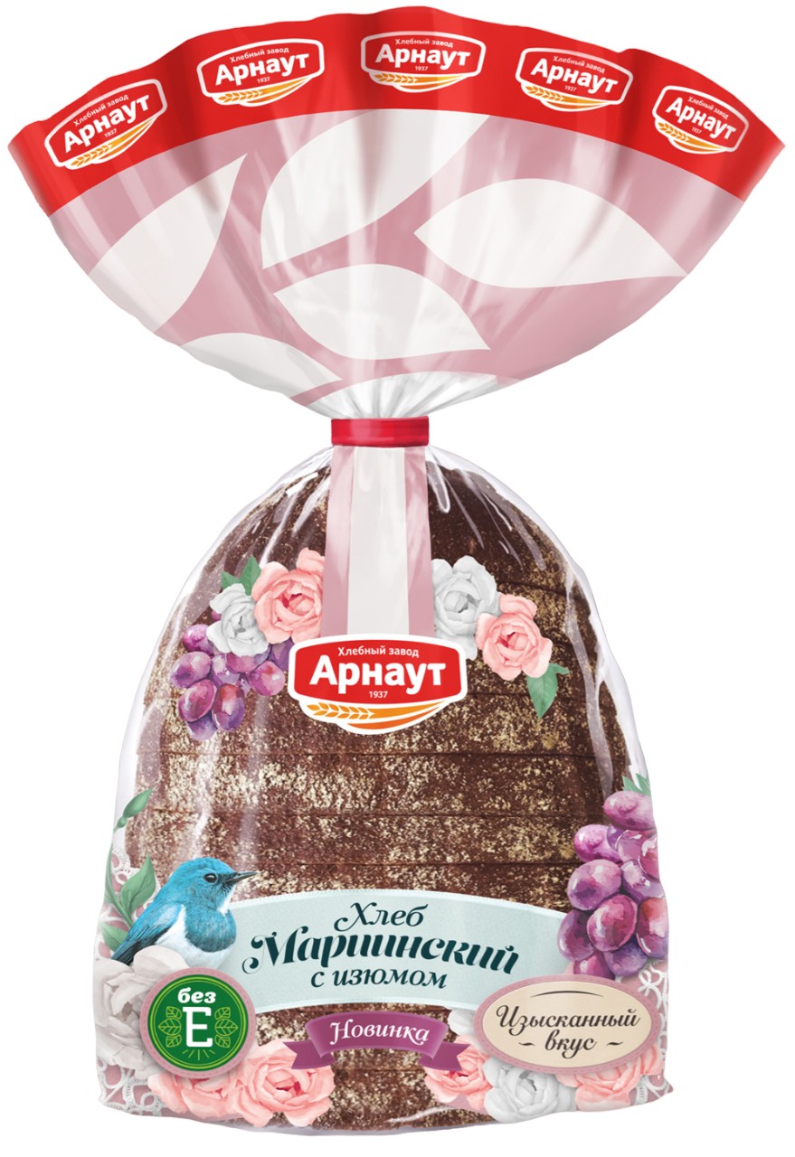 Хлеб 'Мариинский' с изюмом 250г, Арнаут
