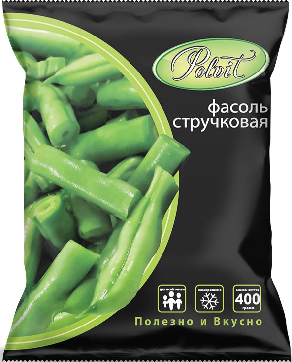 Фасоль стручковая зам. 400г 