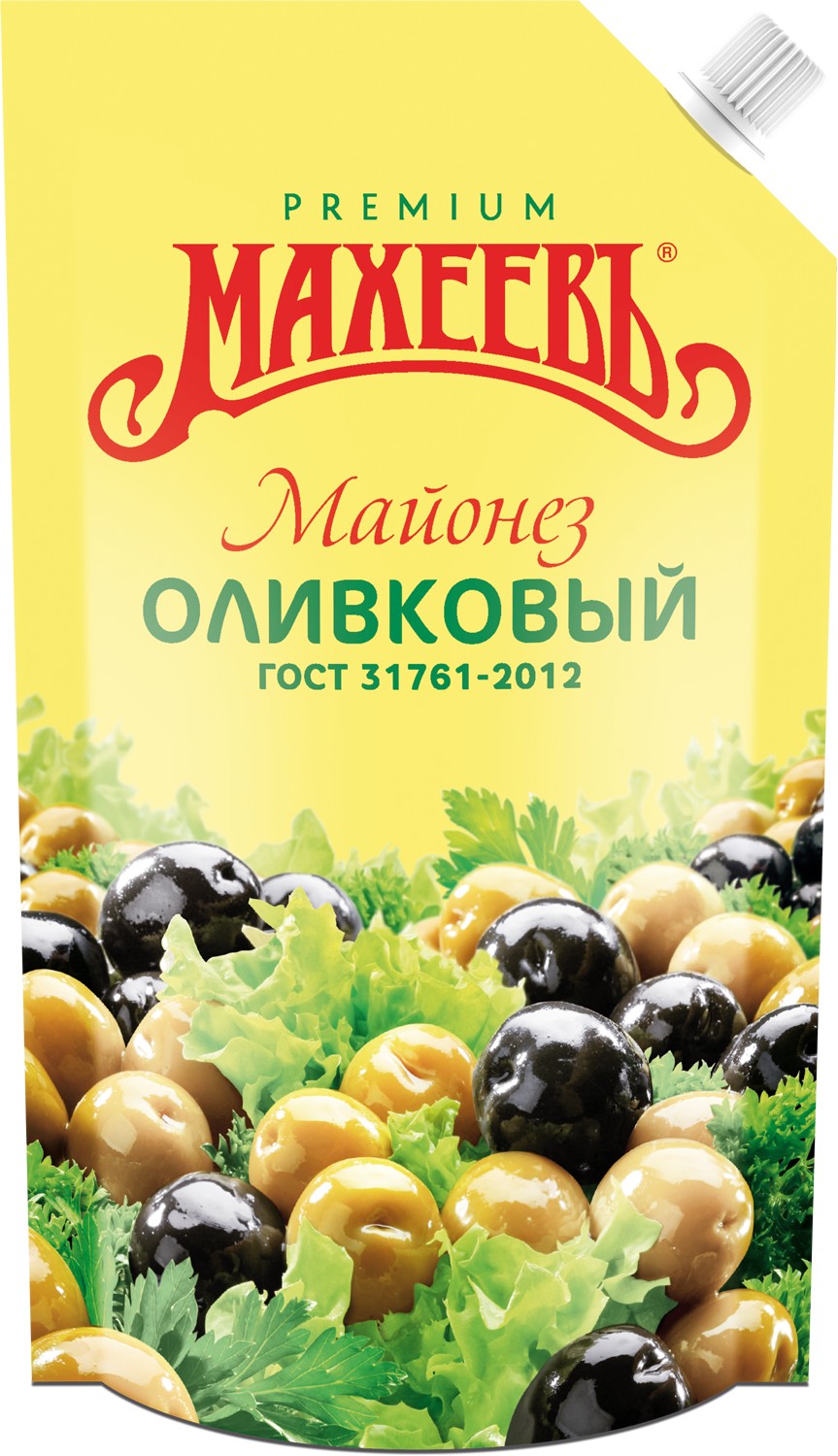 Майонез 'Махеев' оливковый 50,5% д/п 380г