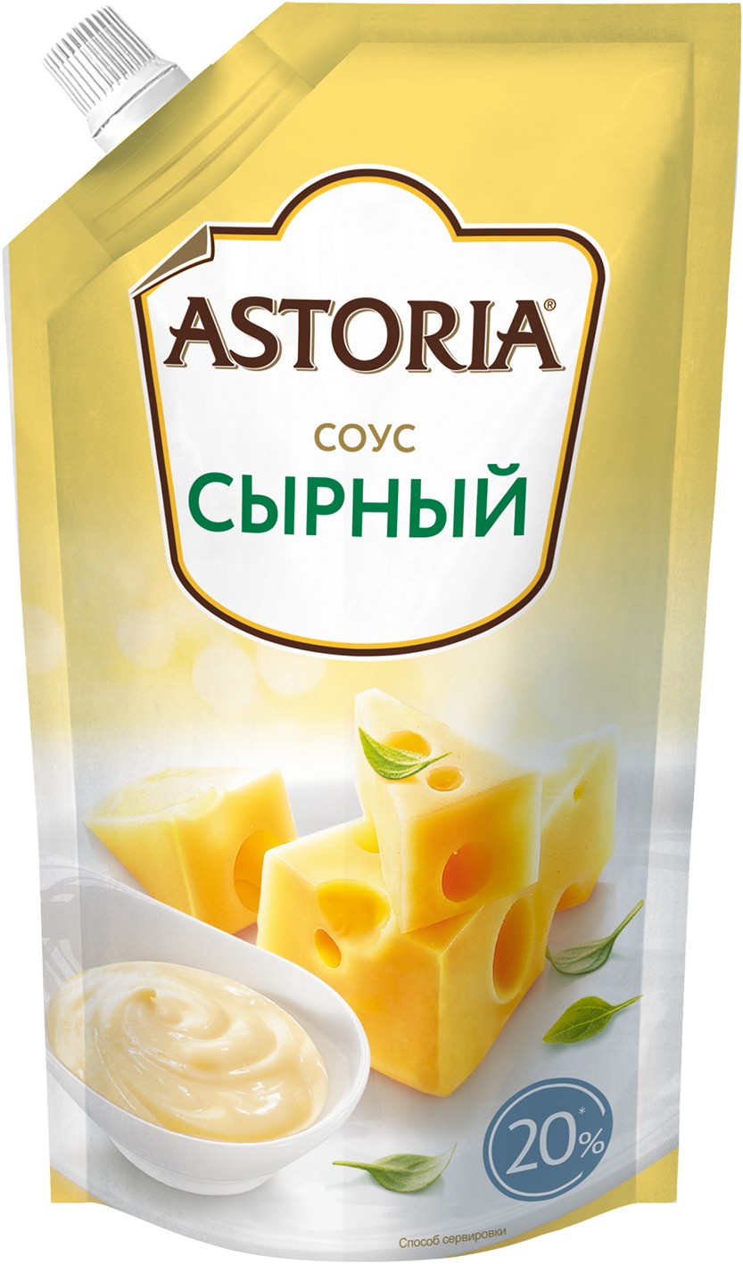 Соус 'Астория' сырный 20% д/п 180г 