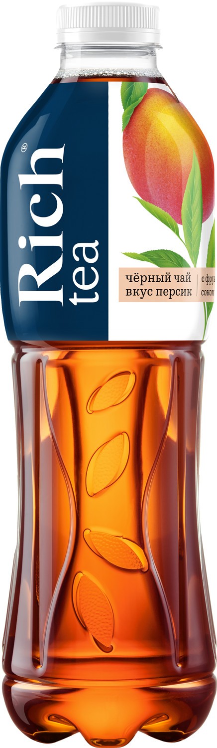 Напиток б/а 'Холодный чай Рич' Черный чай со вкусом персика н/газ пэт 1л