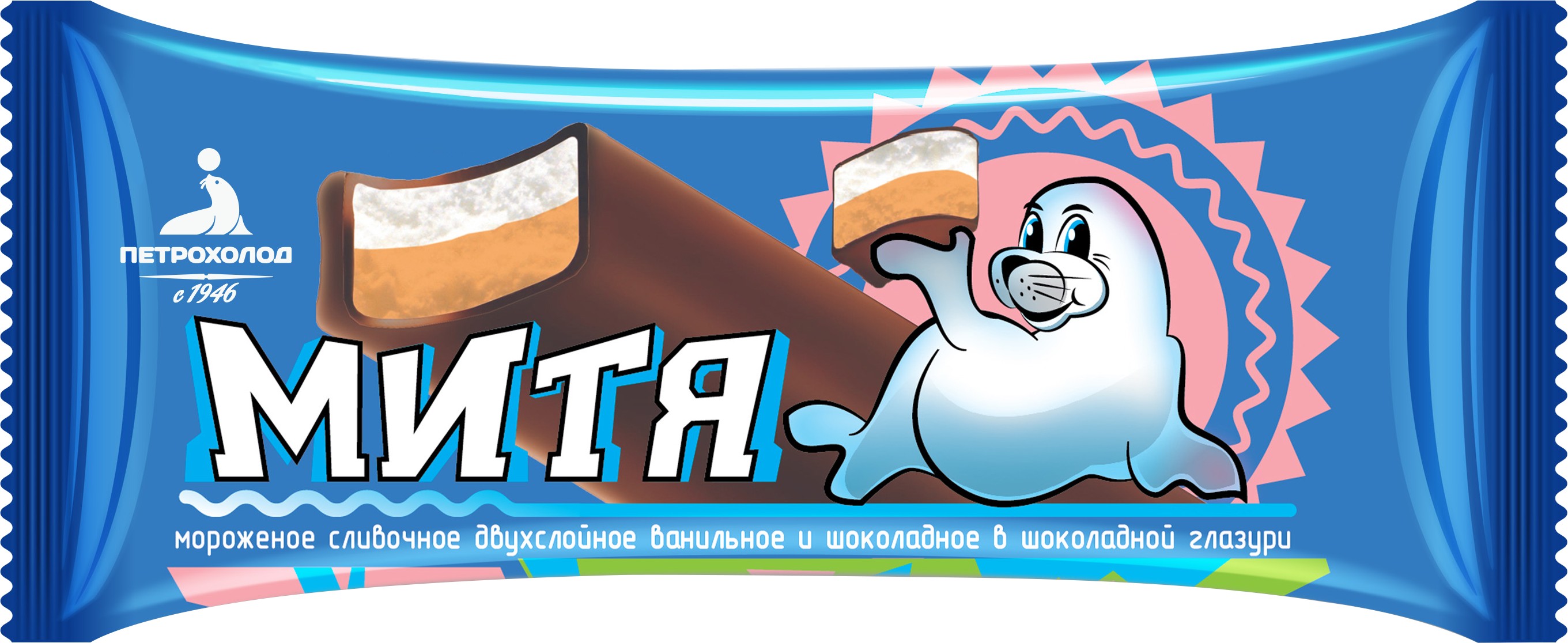 Мороженое 'Митя' ван/шок шок/глазурь 70г БЗМЖ