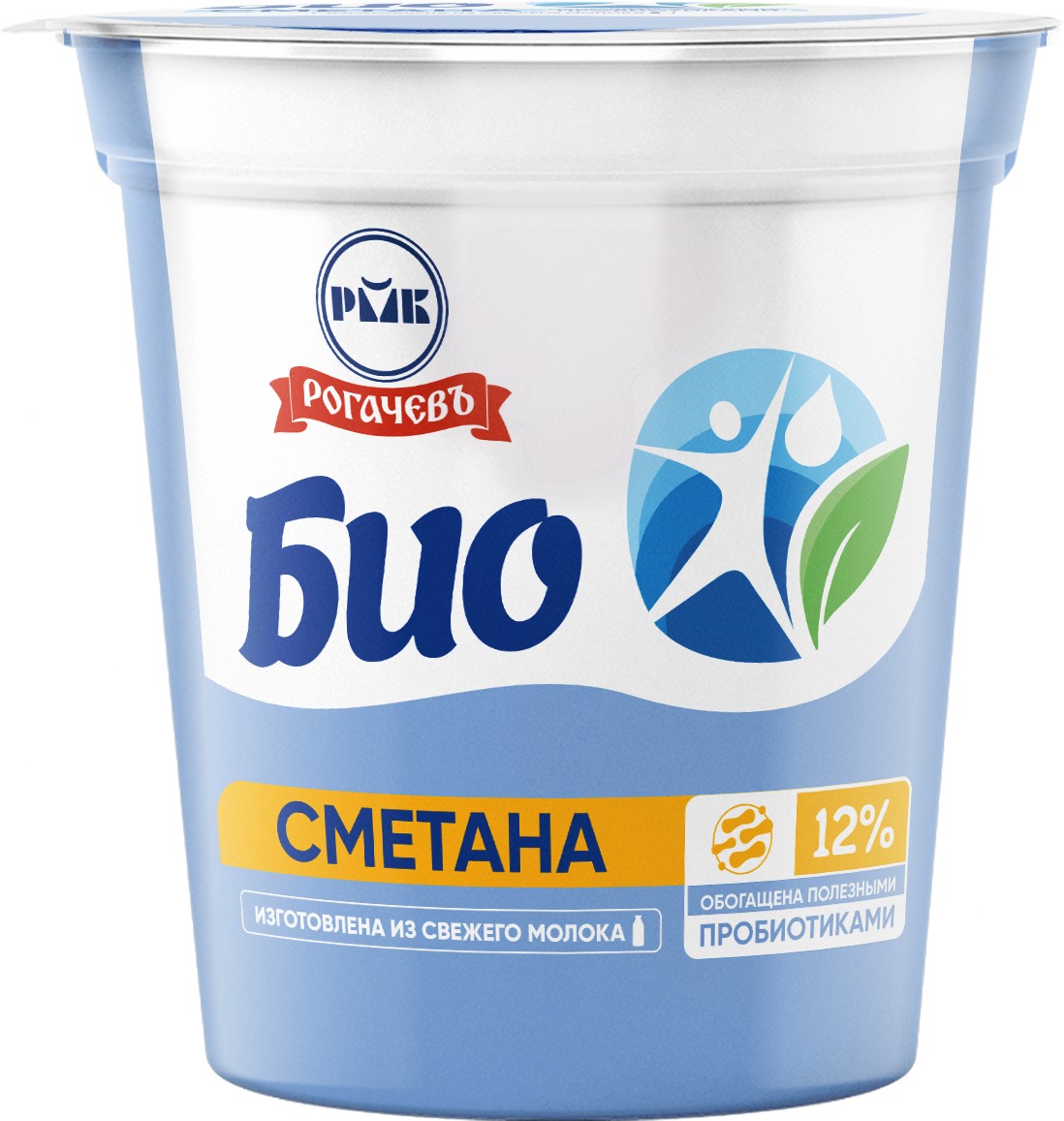 Биосметана 'Рогачевъ' 12% 350г БЗМЖ, Беларусь