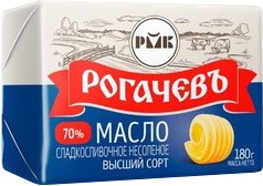Масло сладкослив. 'Рогачевъ' 70% 180г БЗМЖ Беларусь