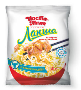 Лапша со вкусом говядины б/п 50-70г