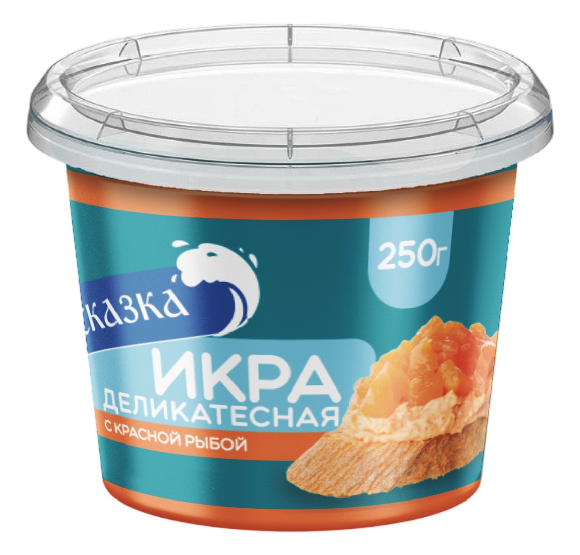 Икра деликатесная 'Сказка' с красной рыбой пл/б 250г, Европром
