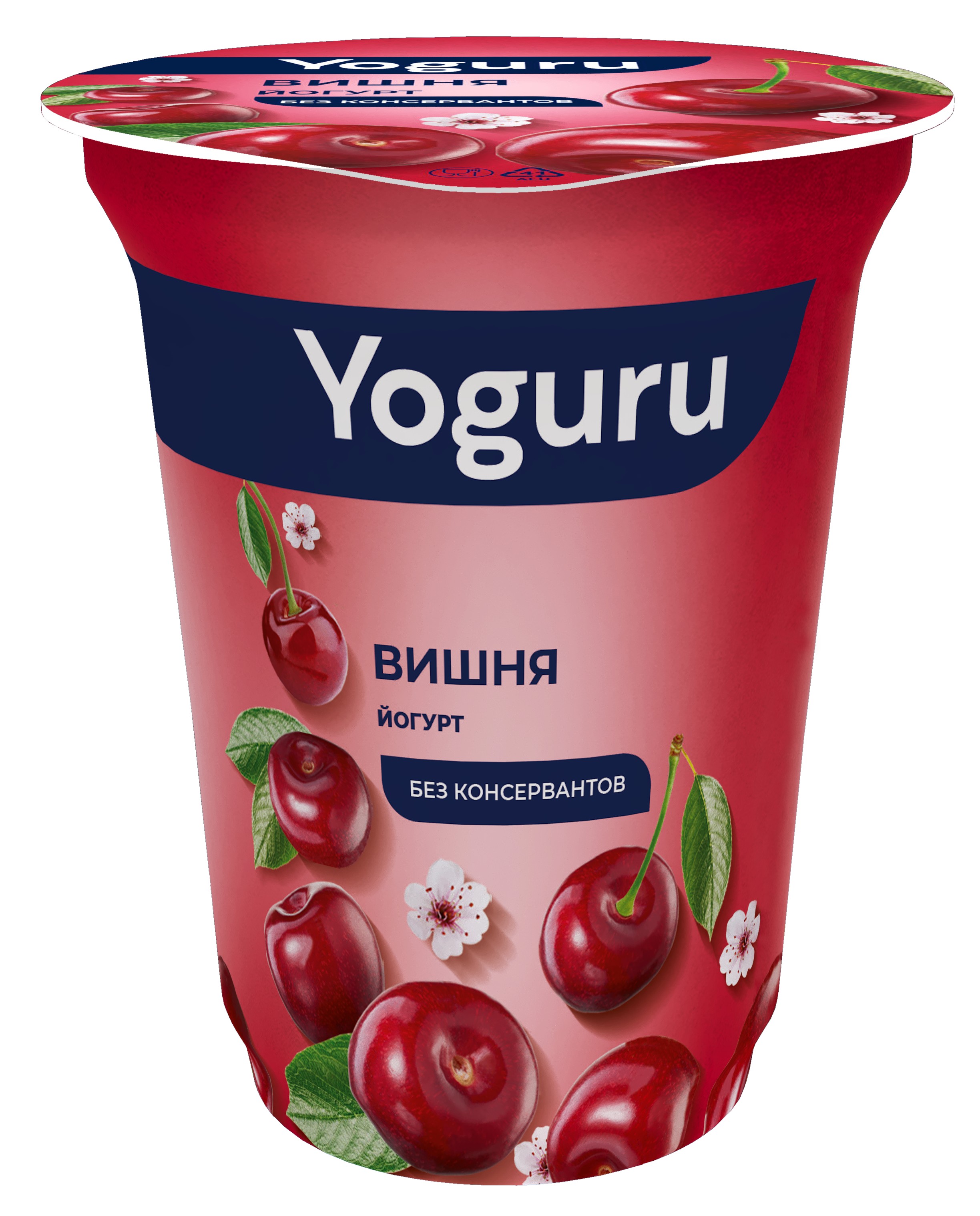 Йогурт 'Йогуру' вишня 1,5% 310г БЗМЖ, Беларусь