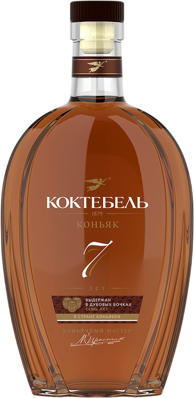 Коньяк 'Коктебель' семилетний 40% 0,5л, Россия