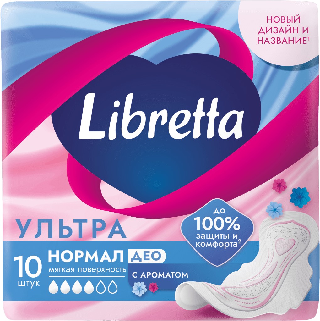 Прокладки жен/гиг 'Либретта Ультра' нормал Део 10шт