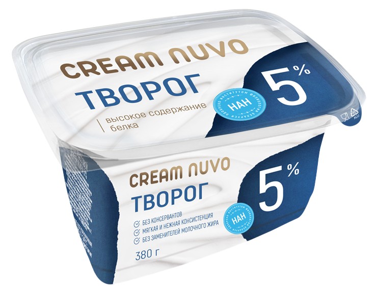 Творог 5% 380г БЗМЖ, Беларусь