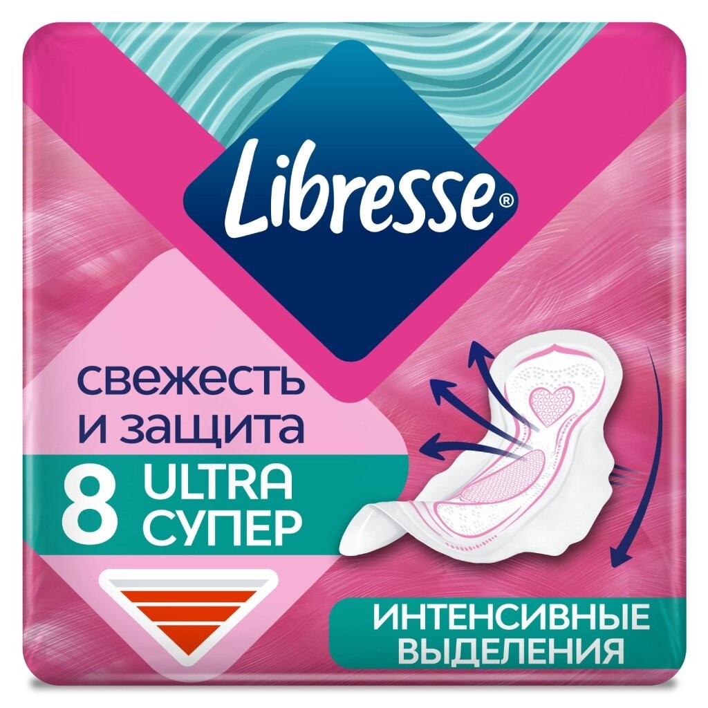 Прокладки жен/гиг 'Либретта Ультра' супер 8шт