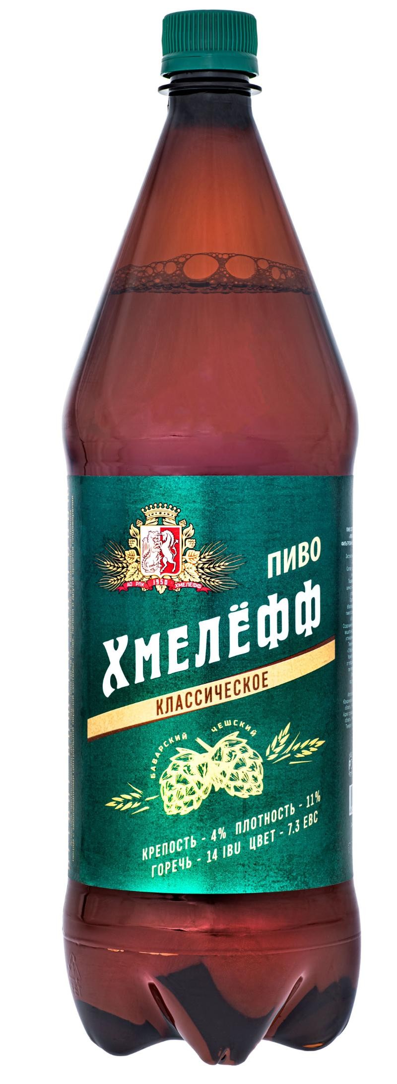 Пиво 'Хмелефф Классическое' св. фильтр. паст. 4% пэт 1,42л