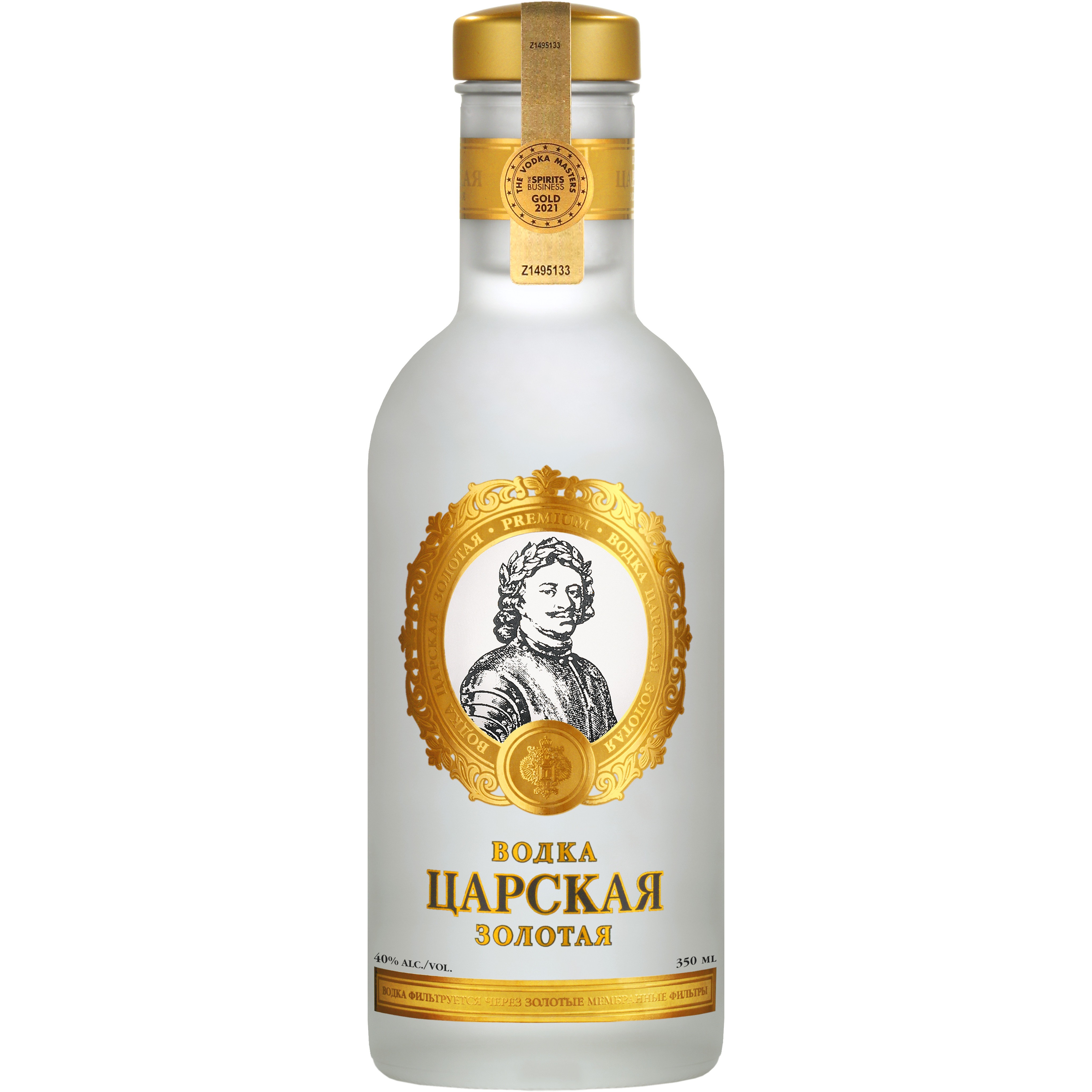 Водка 'Царская' Золотая 40% 0,35л, Россия