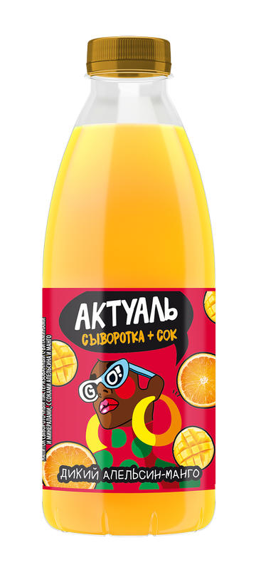 Напиток сывороточный 'Актуаль' апельсин/манго 930г БЗМЖ