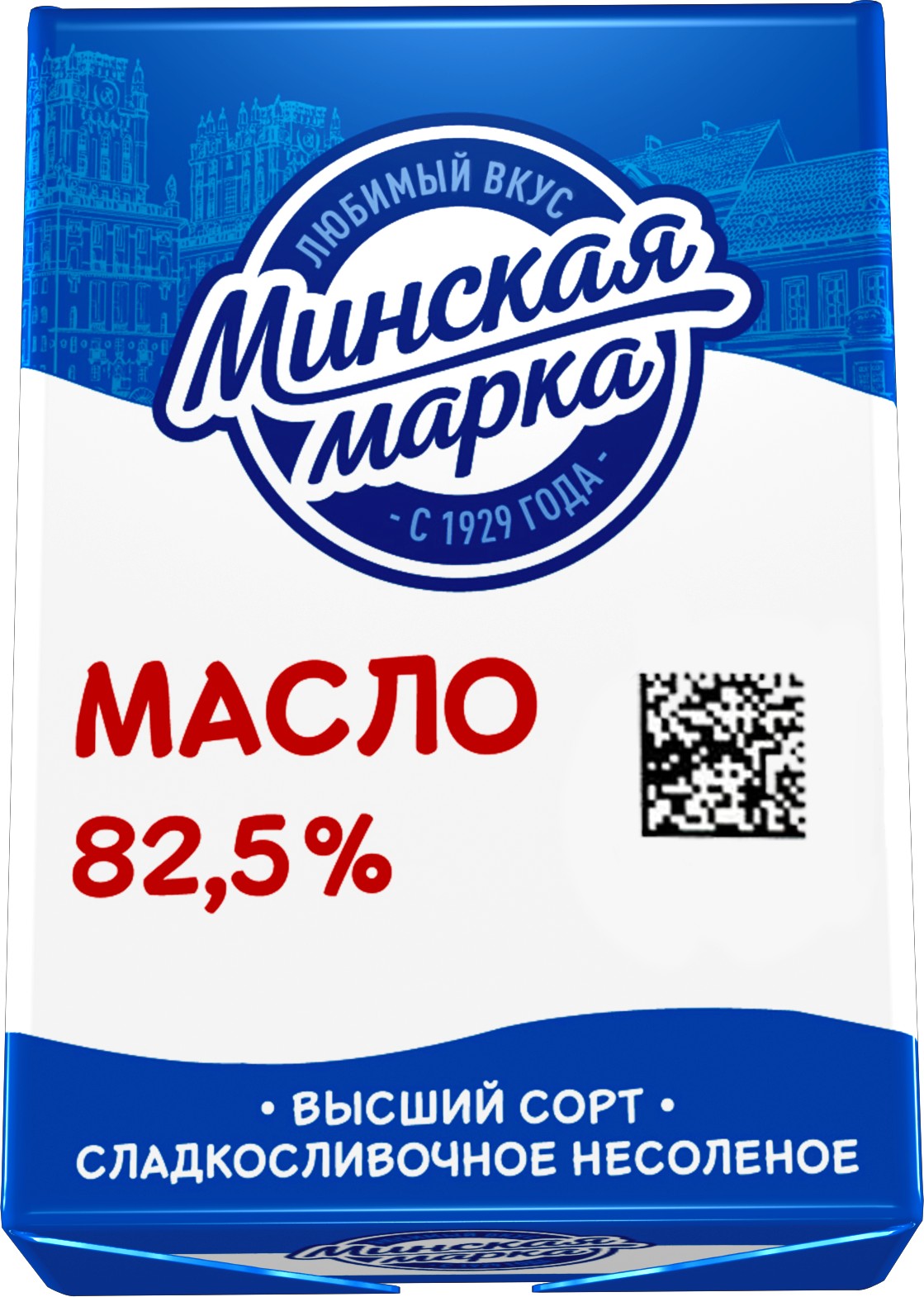 Масло слив. 'Минская марка' 82,5% 180г БЗМЖ Беларусь
