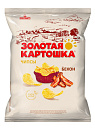 Чипсы 'Золотая картошка' со вкусом бекон 85г, Русскарт